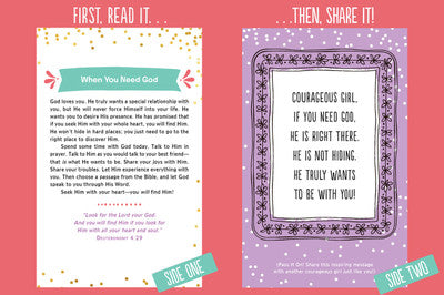 Cards of Kindness for Courageous Girls: Shareable Devotions and Inspiration - The Christian Gift Company