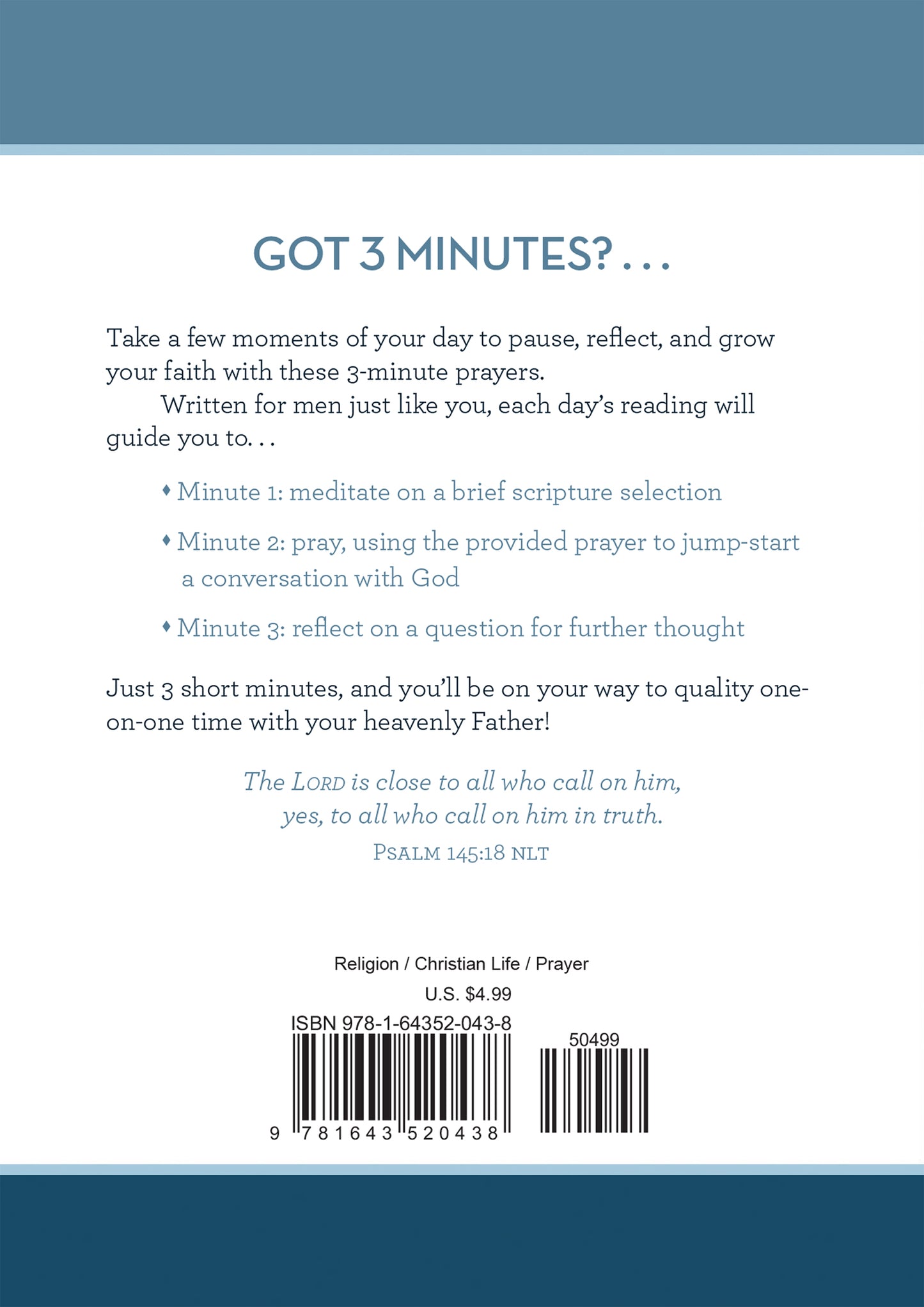 3-Minute Prayers for Men - The Christian Gift Company