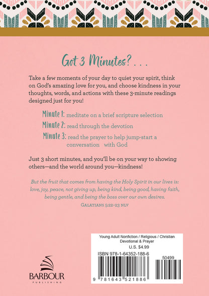 Choose Kindness: 3-Minute Devotions for Teen Girls - The Christian Gift Company