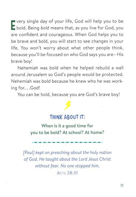 A to Z Devotions for Brave Boys - The Christian Gift Company