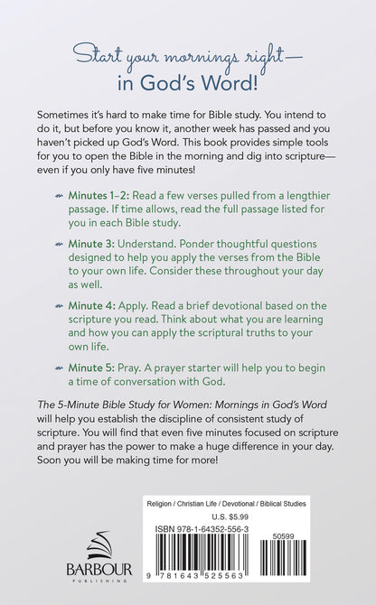 The 5-Minute Bible Study for Women: Mornings in God's Word - The Christian Gift Company