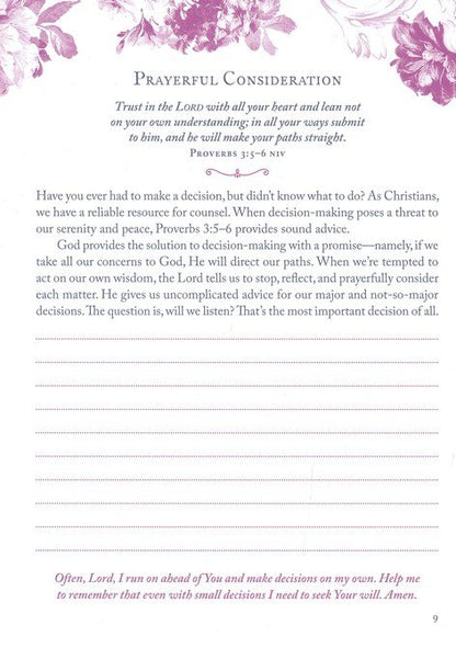 Choose Prayer: 3-Minute Devotions for Women Journal - The Christian Gift Company