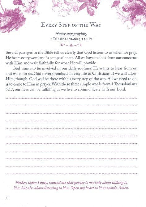 Choose Prayer: 3-Minute Devotions for Women Journal - The Christian Gift Company