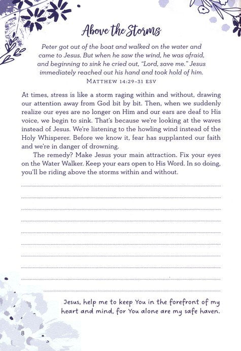 3 Minutes to a Less Stressed Life Devotional Journal - The Christian Gift Company