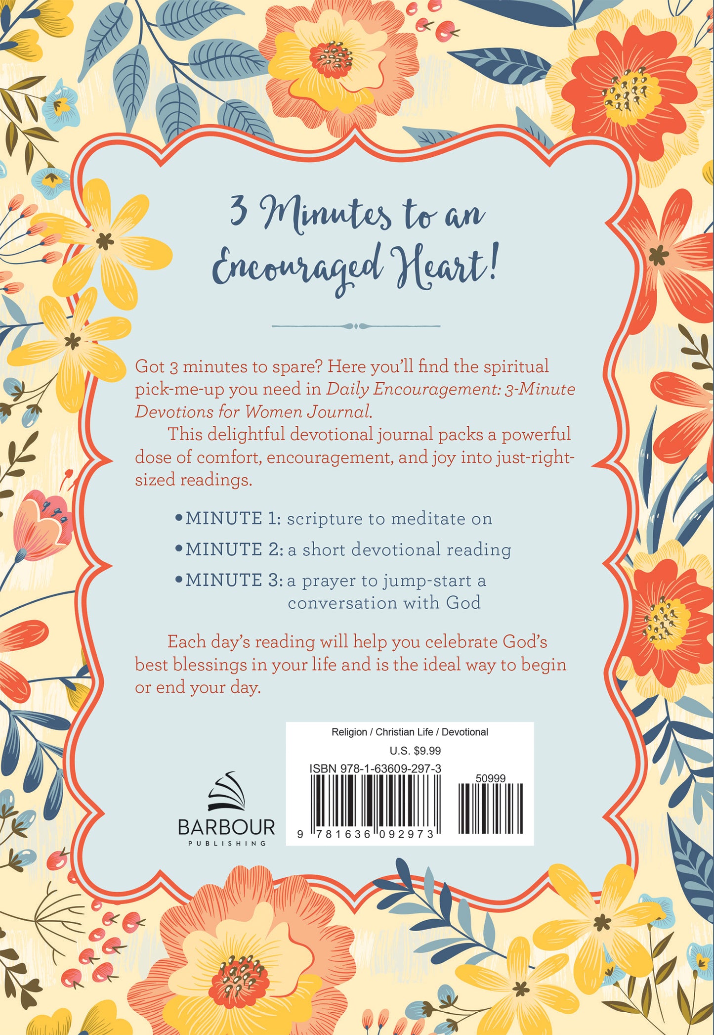 Daily Encouragement: 3-Minute Devotions for Women Journal - The Christian Gift Company