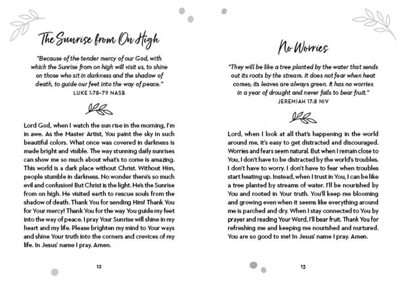 Quiet-Time Prayers for a Teen Girl's Heart - The Christian Gift Company