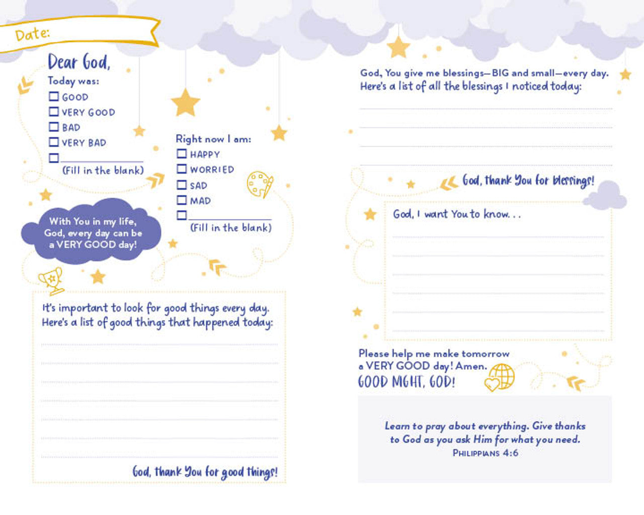 Good Night, God: A Bedtime Prayer Map for Girls - The Christian Gift Company