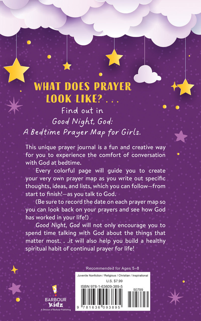 Good Night, God: A Bedtime Prayer Map for Girls - The Christian Gift Company