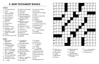 Bible Brain Puzzles: Large Print Crosswords - The Christian Gift Company