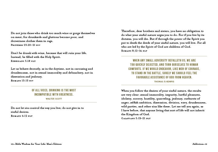 Bible Wisdom for Your Life: Men's Edition - The Christian Gift Company