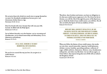 Bible Wisdom for Your Life: Men's Edition - The Christian Gift Company