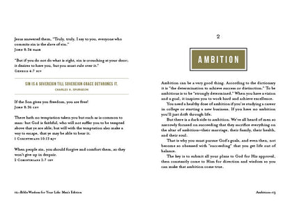 Bible Wisdom for Your Life: Men's Edition - The Christian Gift Company