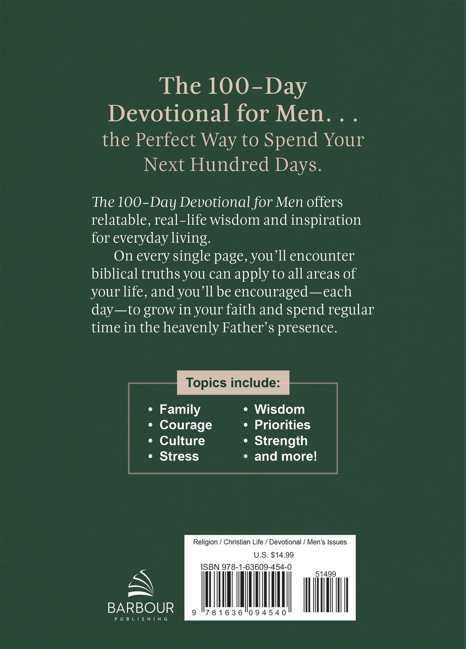 The 100-Day Devotional for Men - The Christian Gift Company