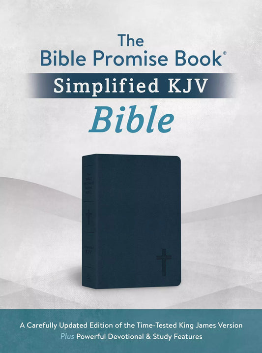 The Holy Bible: Simplified KJV Bible Promise Book Edition [Navy Cross]