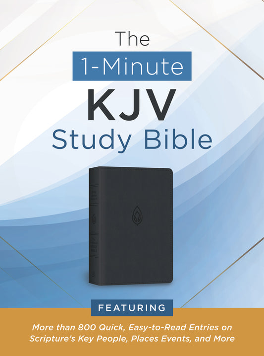 The 1-Minute KJV Study Bible (Pewter Blue) - The Christian Gift Company