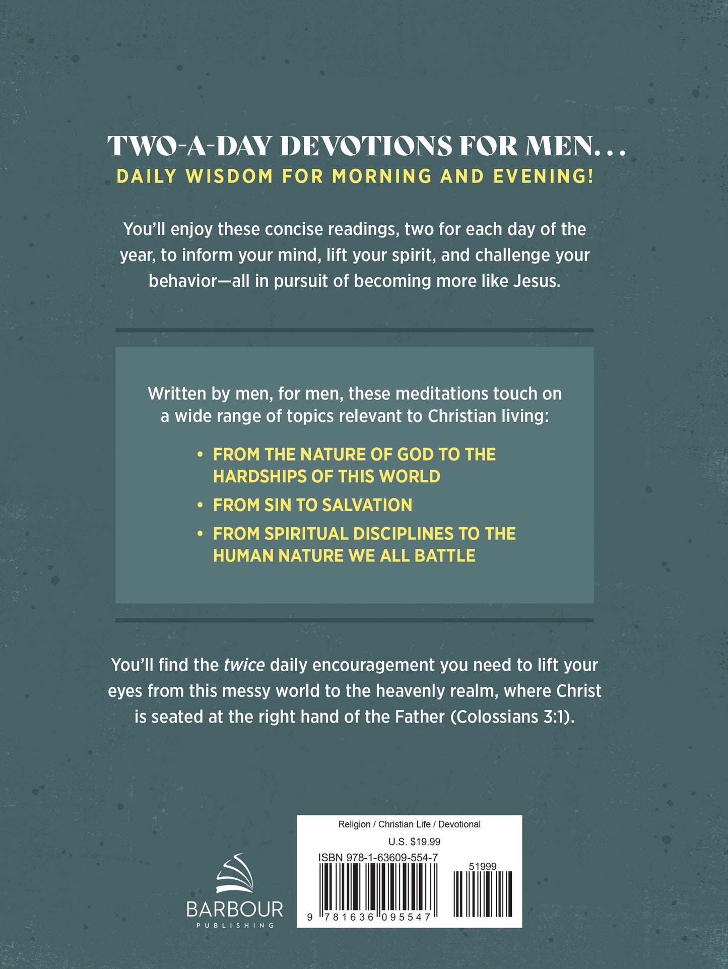 Two-a-Day Devotions for Men - The Christian Gift Company