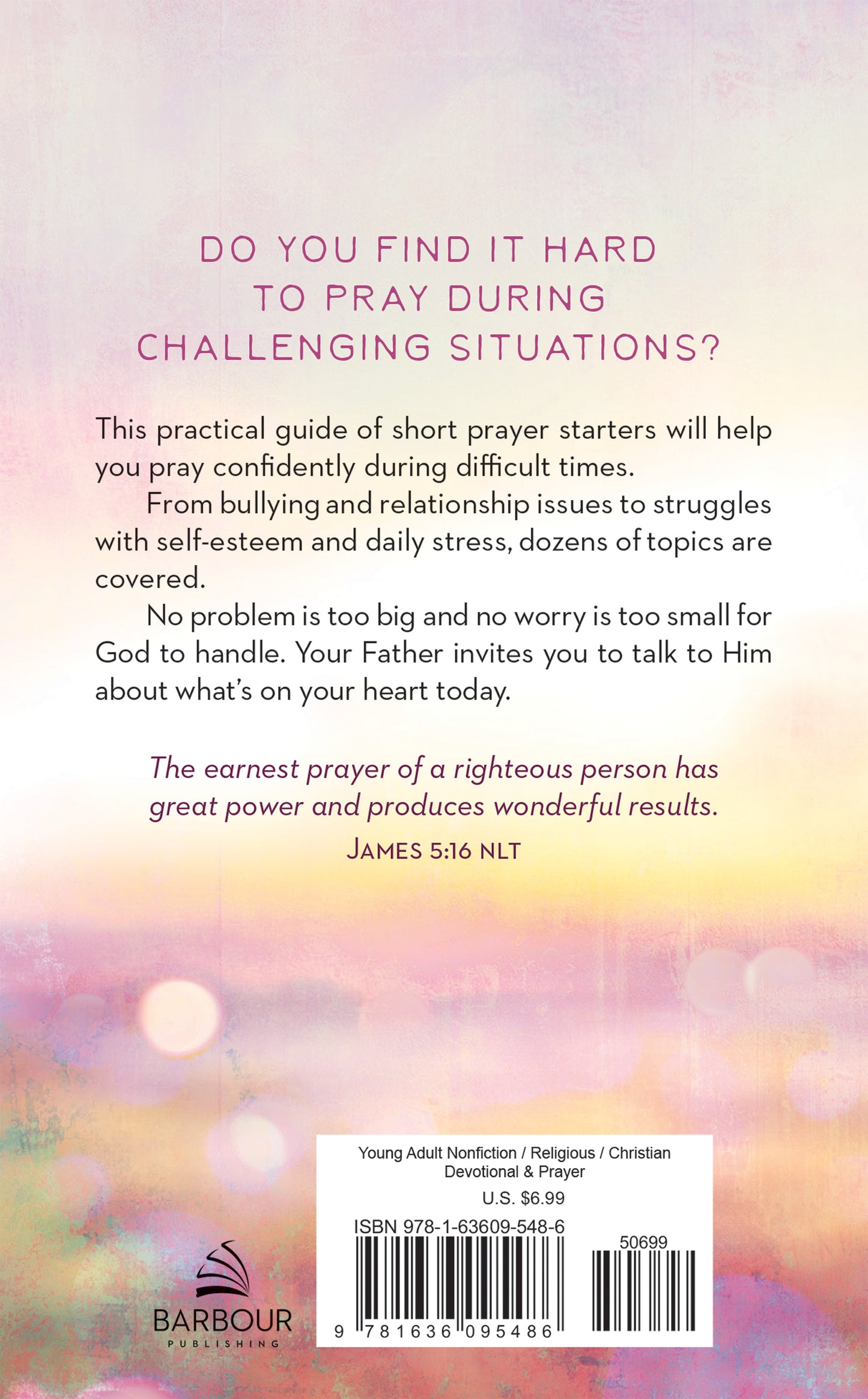 Prayers for Difficult Times for Teen Girls - The Christian Gift Company
