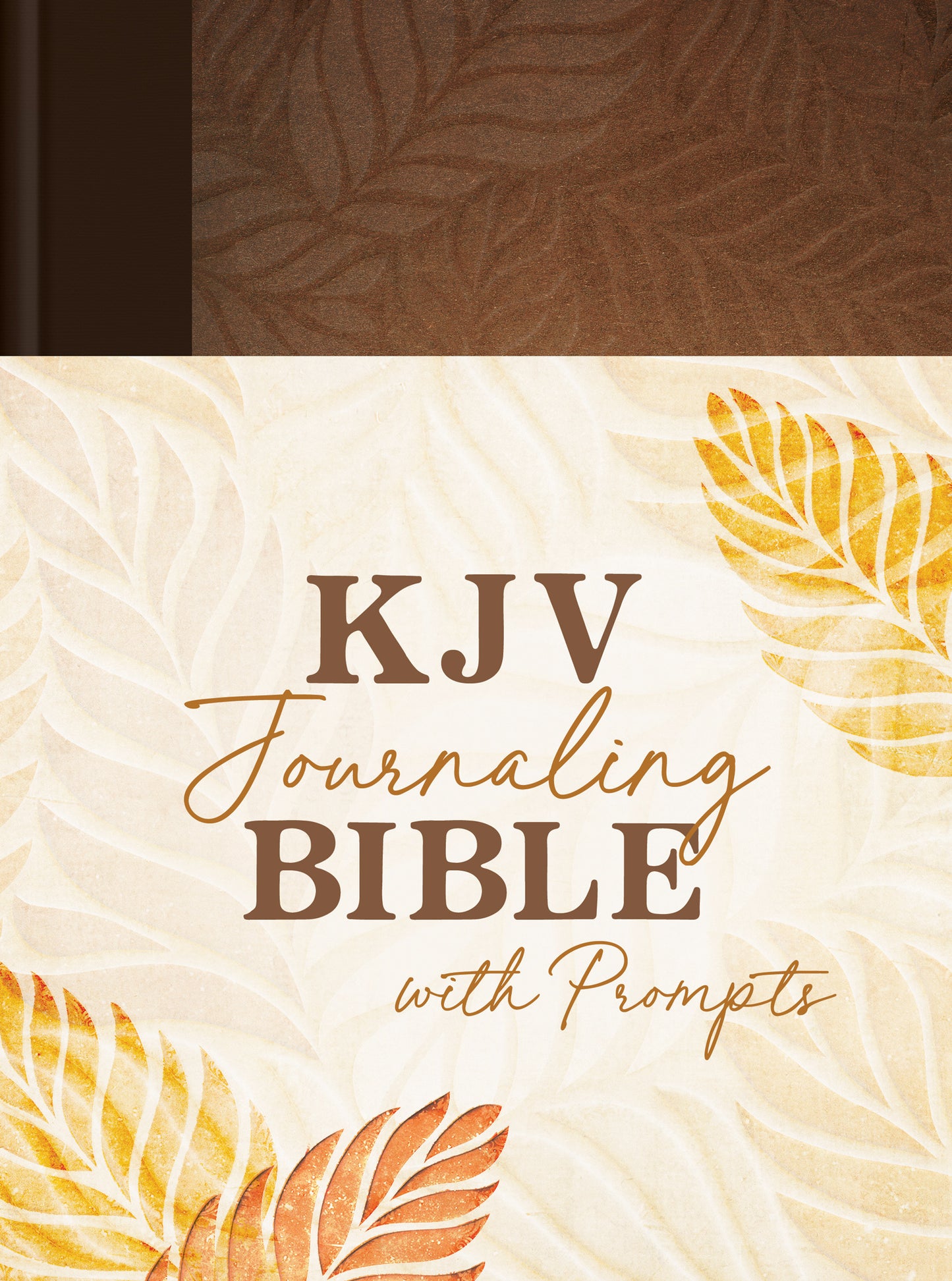 KJV Journaling Bible with Prompts [Copper Leaf] - The Christian Gift Company