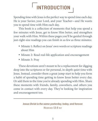 3 Minutes with Jesus: 180 Devotions for Men - The Christian Gift Company