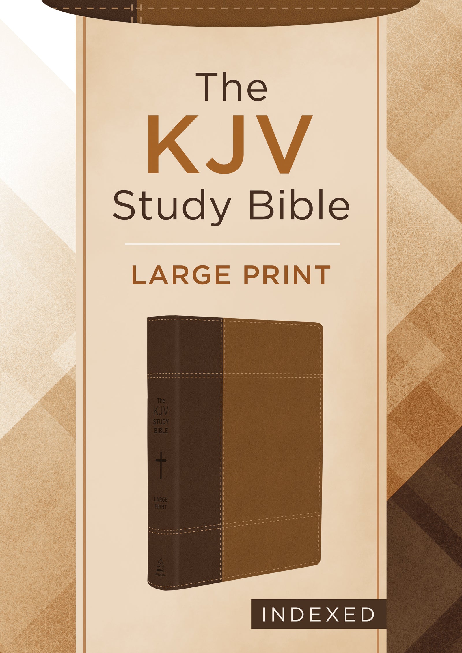 The KJV Study Bible, Large Print (Indexed) [Copper Cross] - The Christian Gift Company