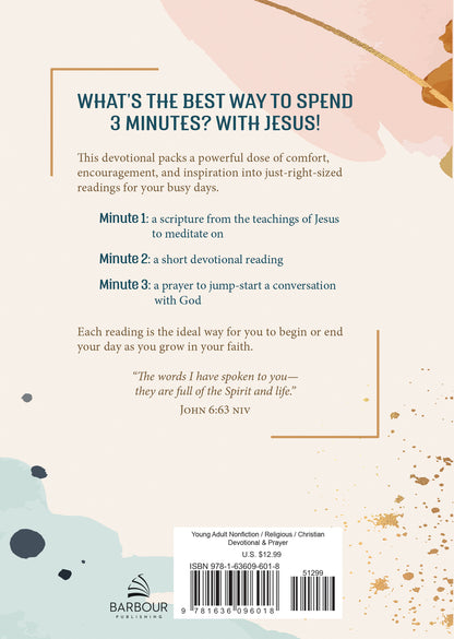 3 Minutes with Jesus: 180 Devotions for Teen Girls - The Christian Gift Company