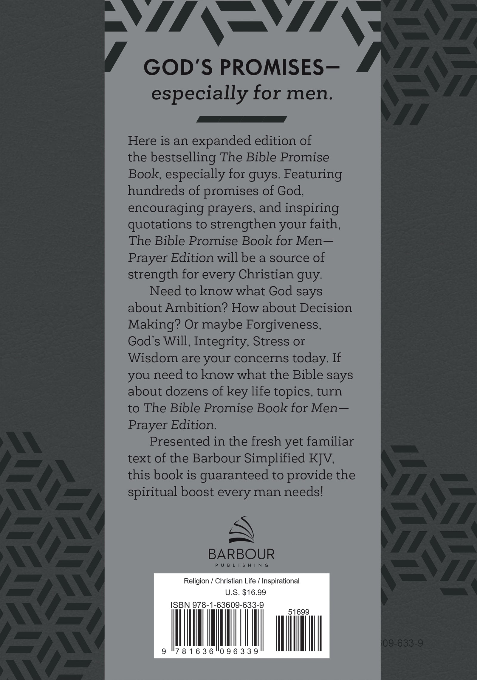 The Bible Promise Book for Men - Barbour SKJV Prayer Edition | The ...