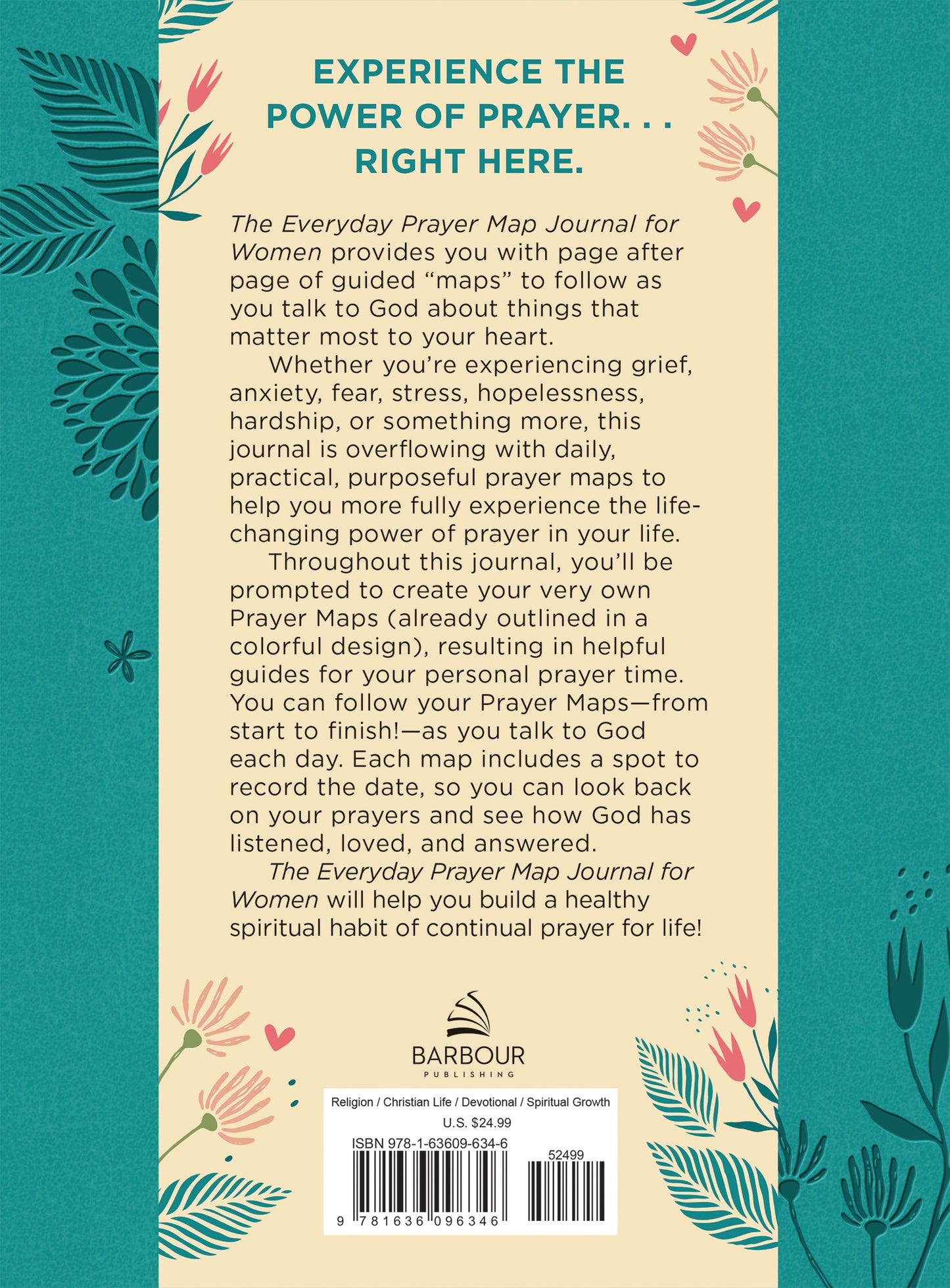 The Everyday Prayer Map Journal for Women - The Christian Gift Company