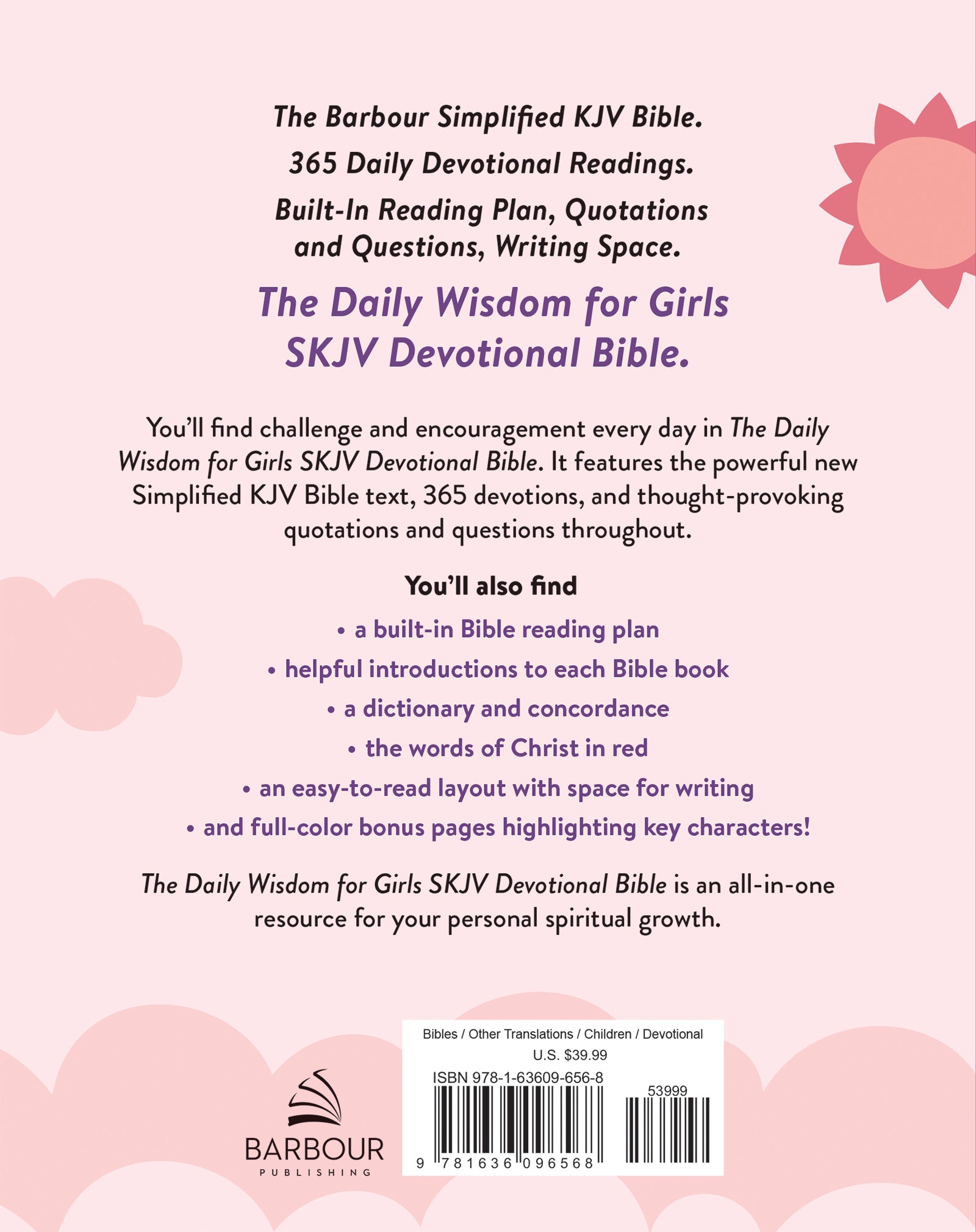 The Daily Wisdom for Girls SKJV Devotional Bible - The Christian Gift Company