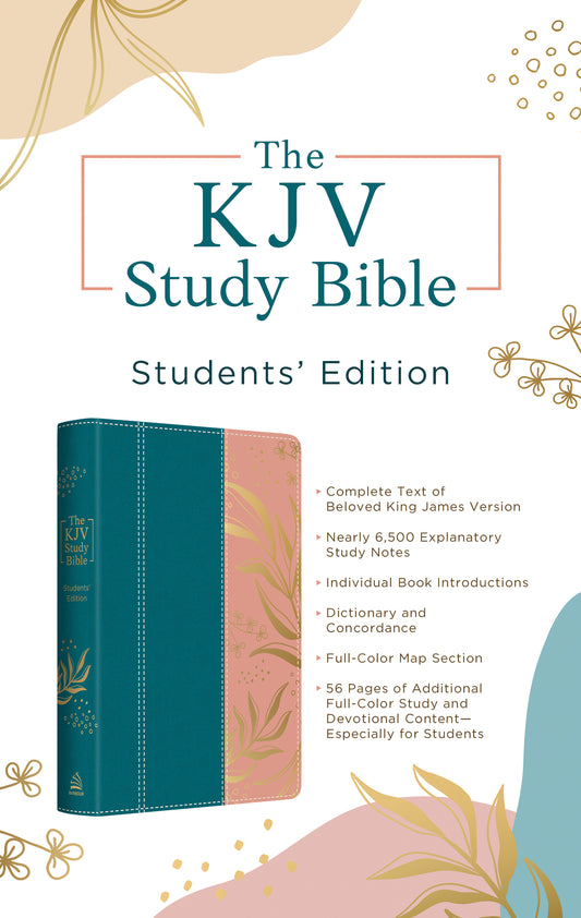 The KJV Study Bible, Students' Edition [Tropical Botanicals] - The Christian Gift Company