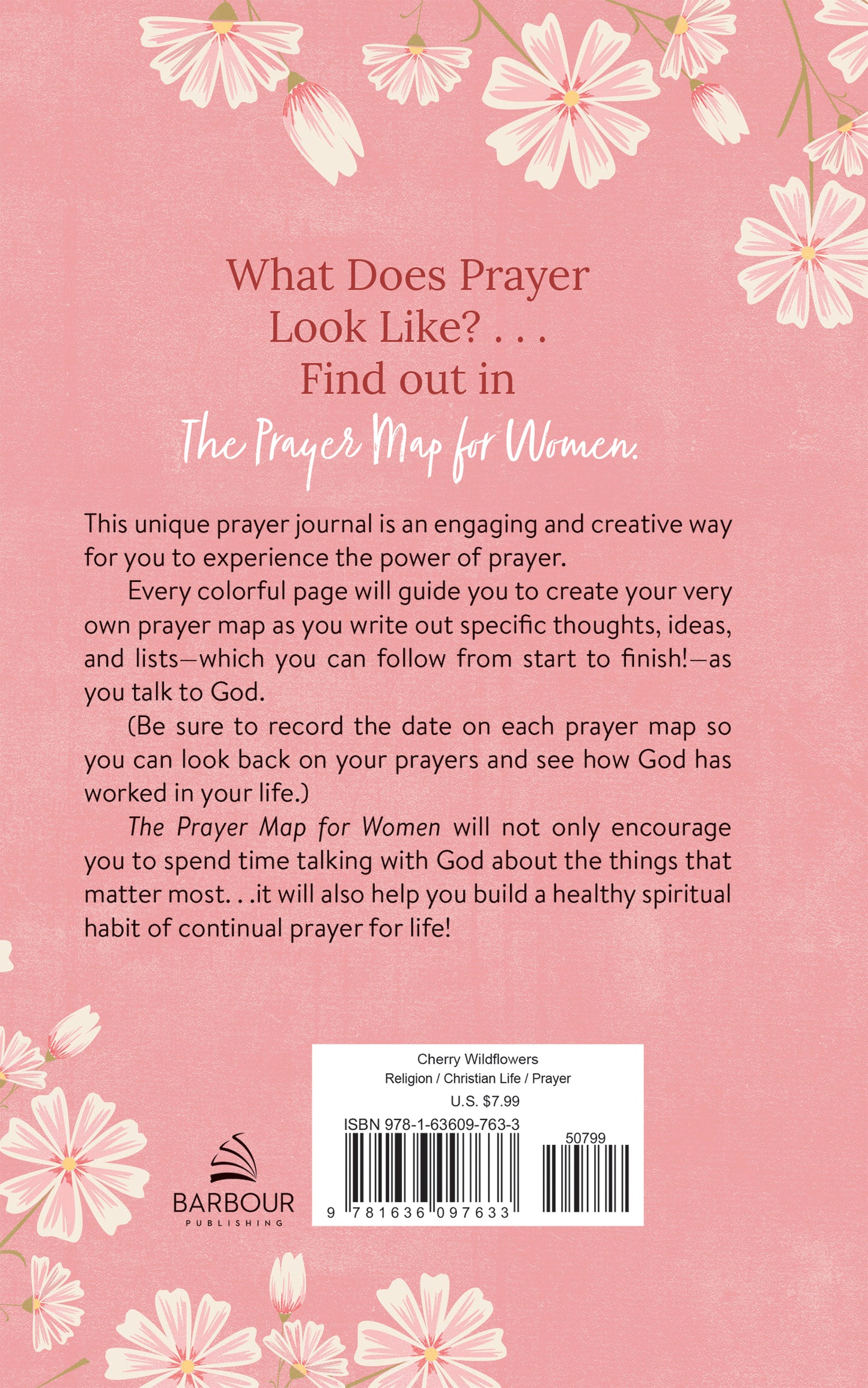 The Prayer Map for Women [Cherry Wildflowers] - The Christian Gift Company