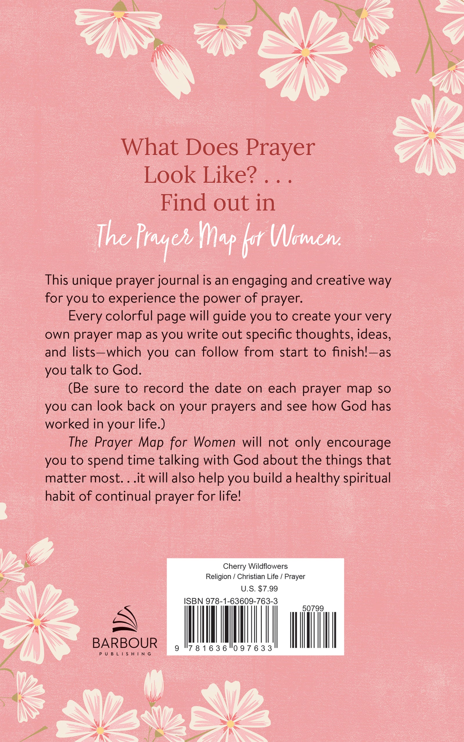 The Prayer Map for Women [Cherry Wildflowers] - The Christian Gift Company