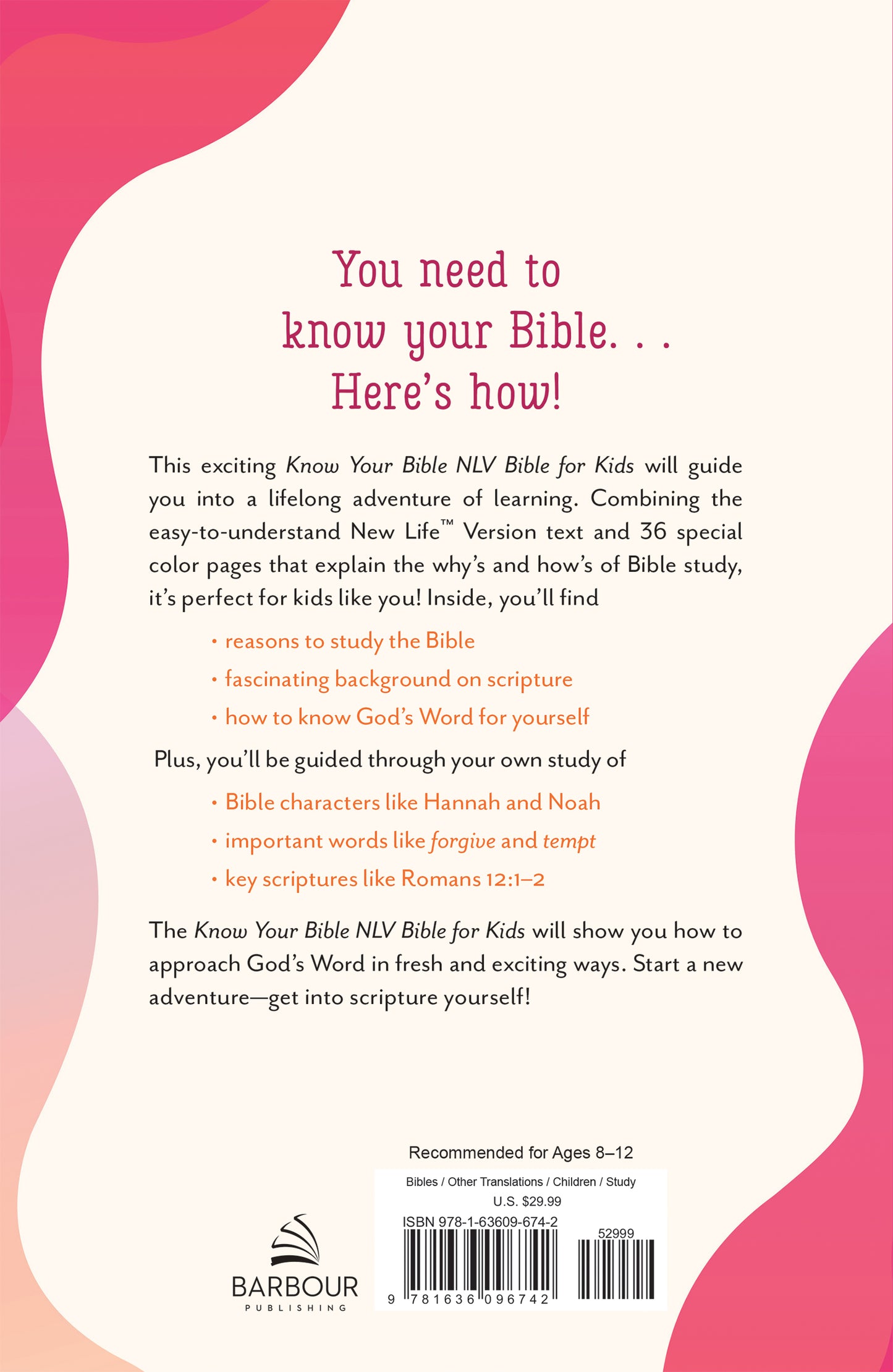 Know Your Bible NLV BIble for Kids [Girl cover]