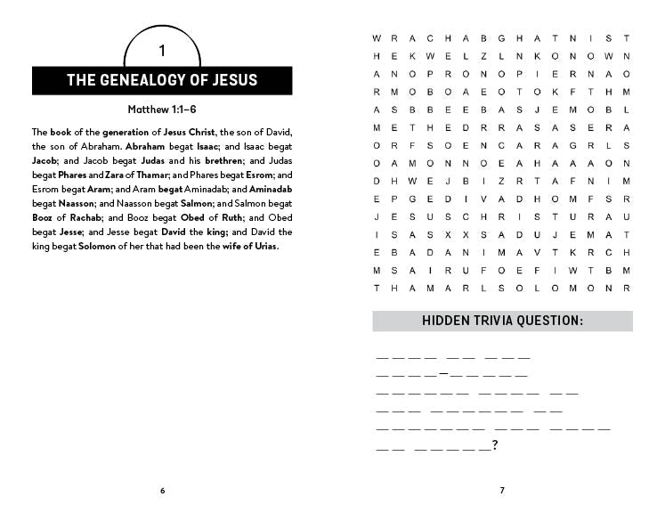 Hidden Trivia Bible Word Searches - The Christian Gift Company