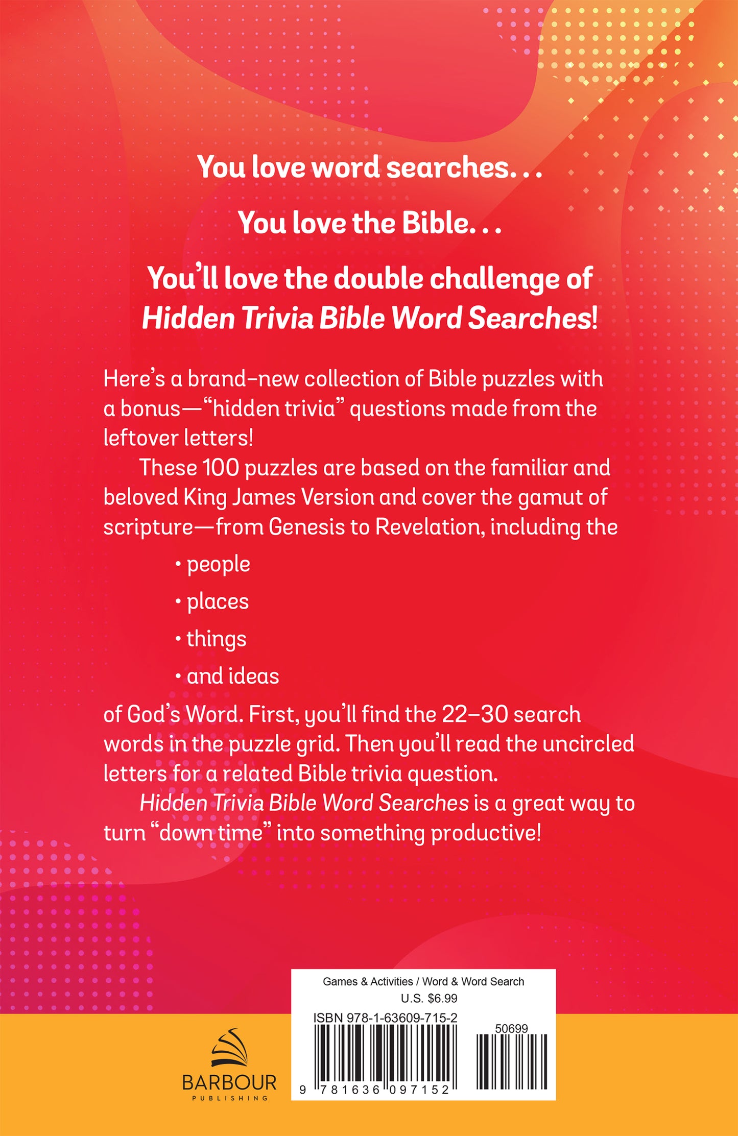 Hidden Trivia Bible Word Searches - The Christian Gift Company