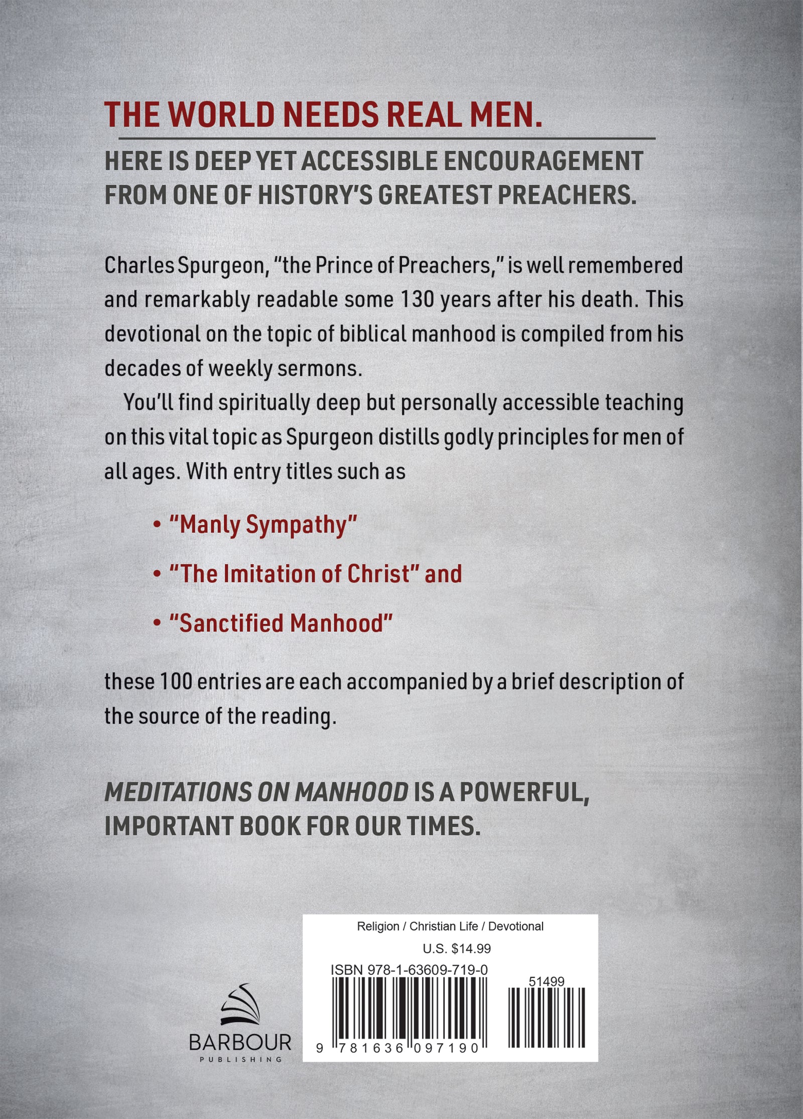 Meditations on Manhood - The Christian Gift Company