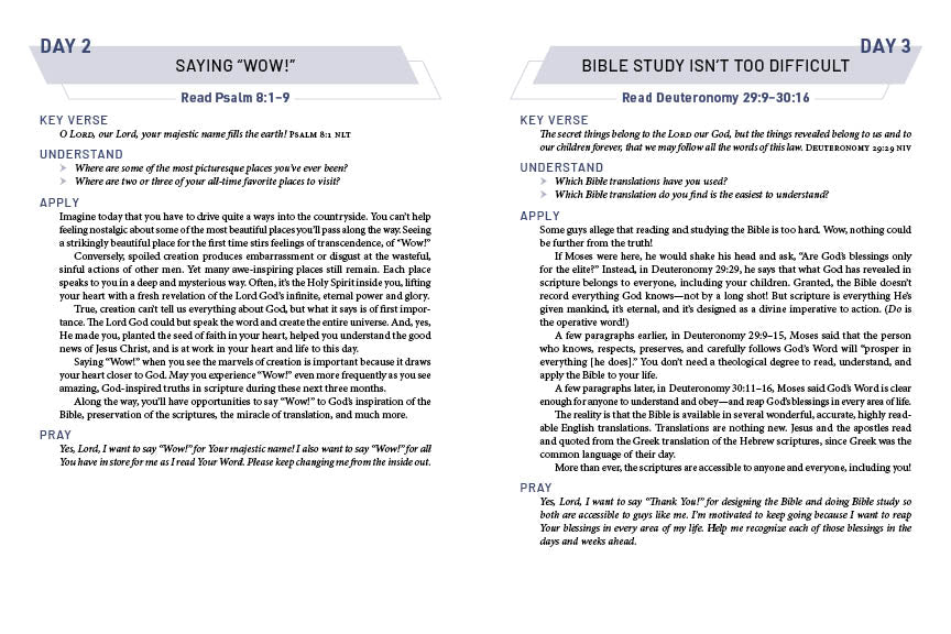 The Daily 5-Minute Bible Study for Men - The Christian Gift Company