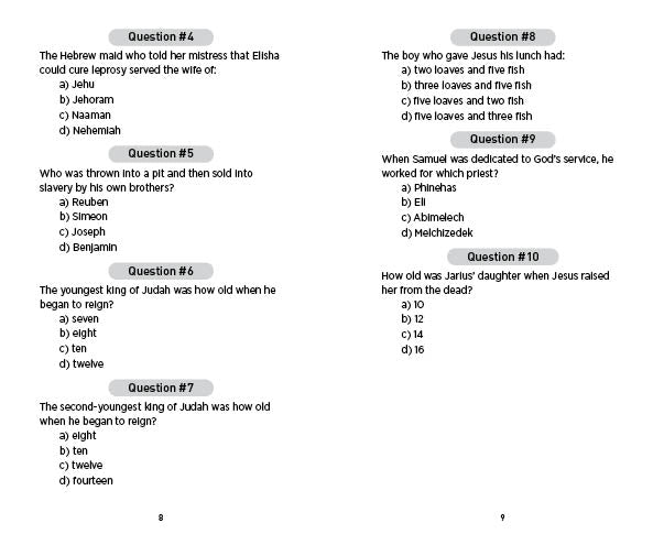 Bible Trivia Quiz - The Christian Gift Company