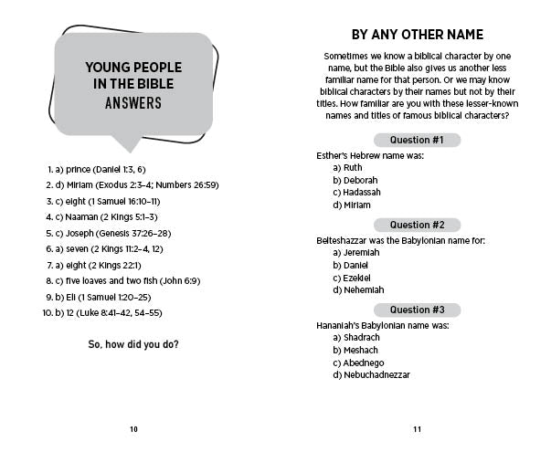 Bible Trivia Quiz - The Christian Gift Company