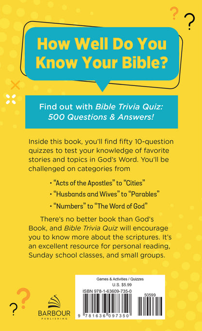 Bible Trivia Quiz - The Christian Gift Company