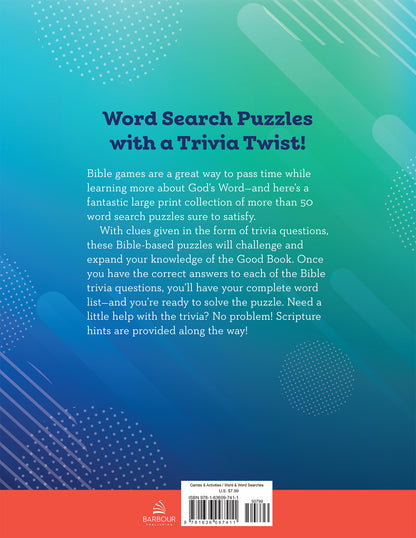 Bible Trivia Word Searches Large Print - The Christian Gift Company