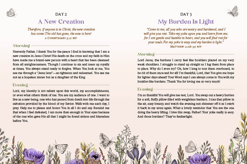 Peace, Be Still: Daily Prayers for Morning and Evening - The Christian Gift Company