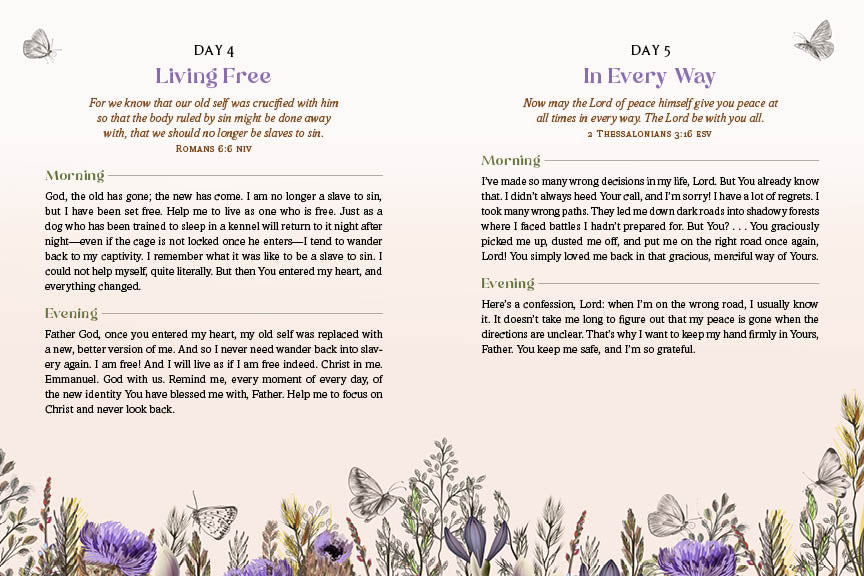 Peace, Be Still: Daily Prayers for Morning and Evening - The Christian Gift Company