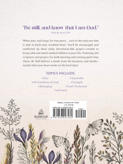 Peace, Be Still: Daily Prayers for Morning and Evening - The Christian Gift Company
