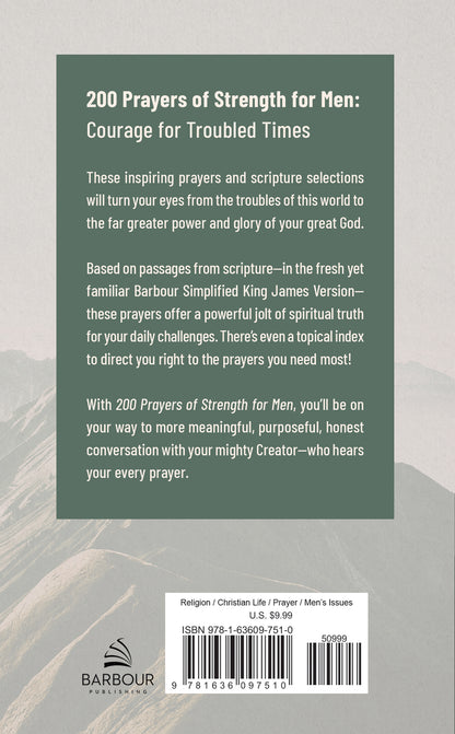 200 Prayers of Strength for Men - The Christian Gift Company