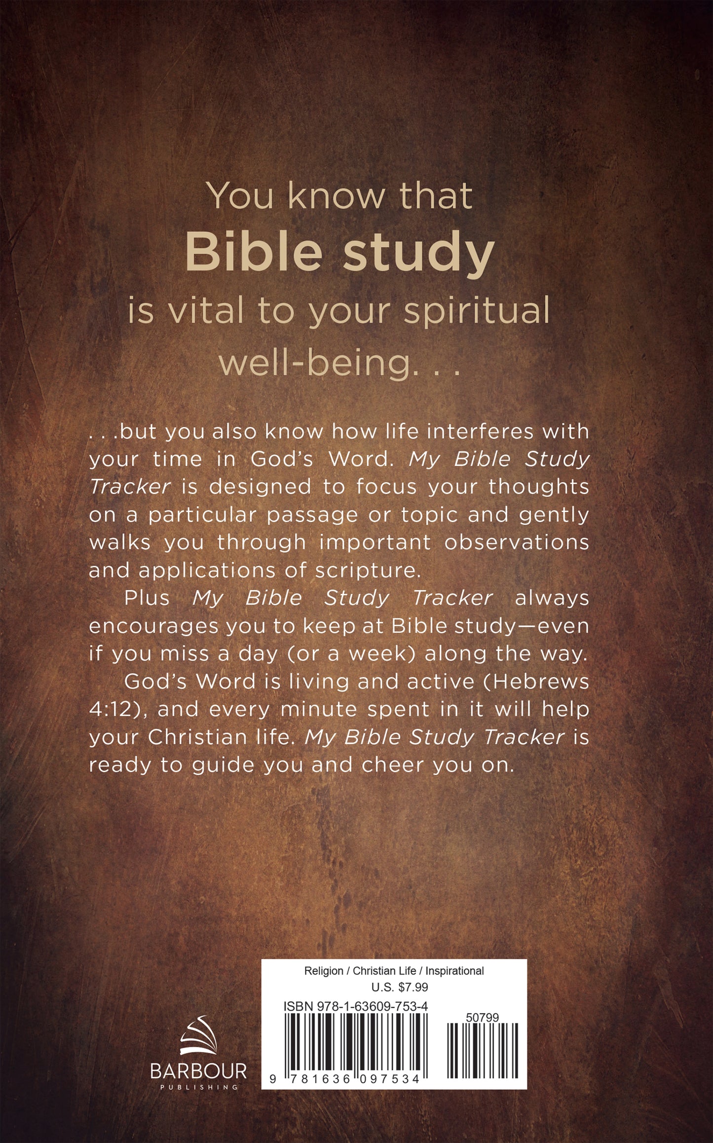 My Bible Study Tracker [Leather Forest] - The Christian Gift Company