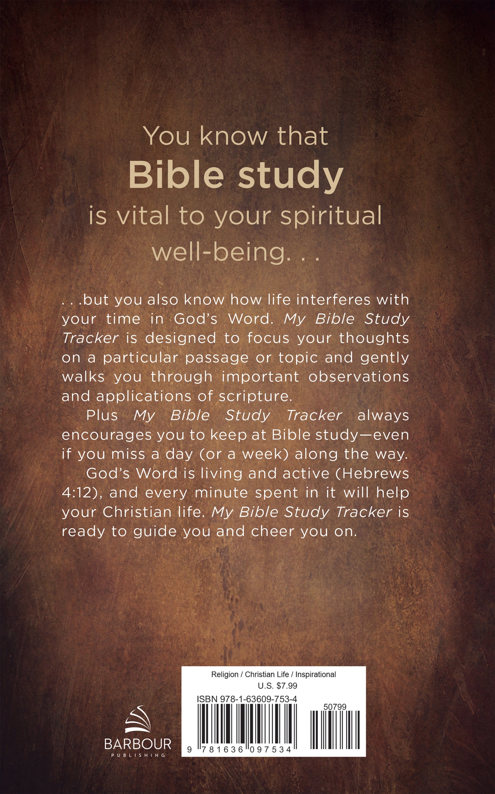 My Bible Study Tracker [Leather Forest] - The Christian Gift Company