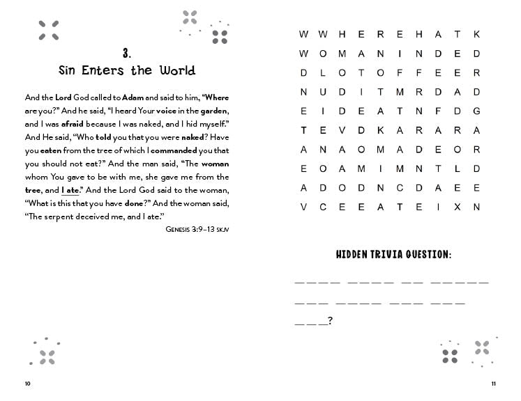 Kids' Hidden Trivia Bible Word Searches - The Christian Gift Company