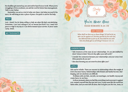 The Holy Bible KJV: 5-Minute Bible Study Edition (Summertime Florals)