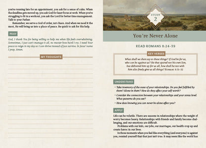 The Holy Bible KJV: 5-Minute Bible Study Edition [Classic Hickory] - The Christian Gift Company