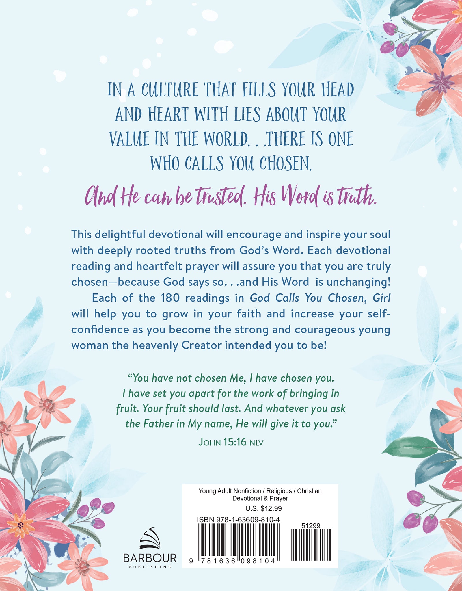 God Calls You Chosen, Girl - The Christian Gift Company